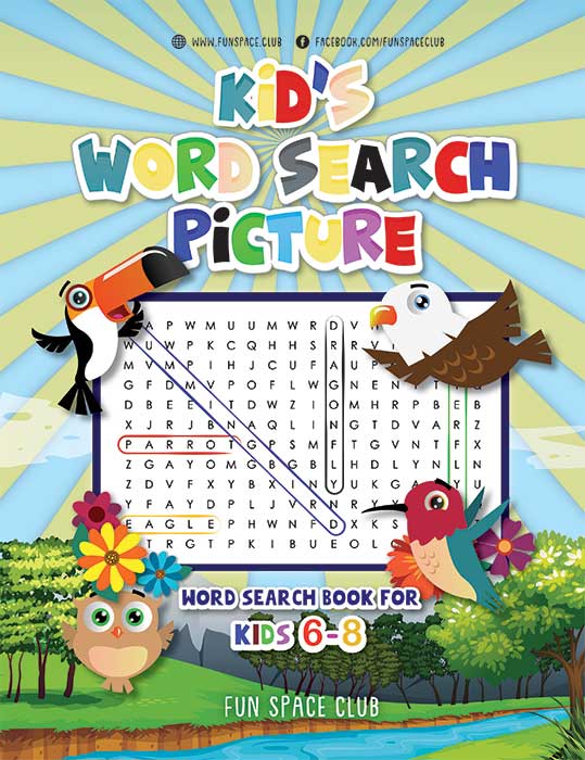 Word Search Book For Kids 6-8 